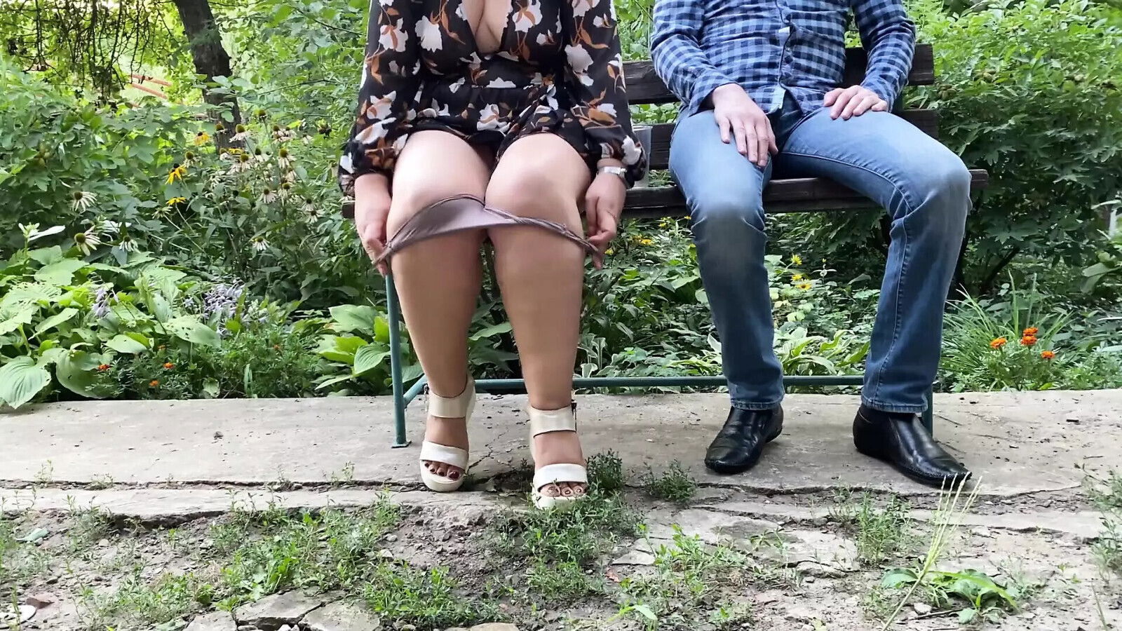 nectar from mother-in-law's pussy right outside