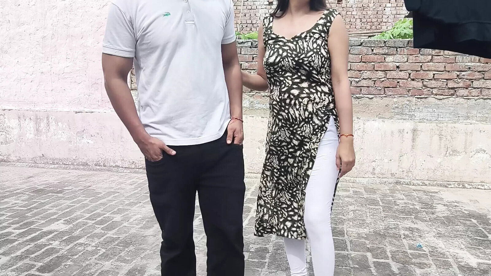 LOVELY COUPLE DONT CONTROL HERSELF OUTDOOR TERRACE