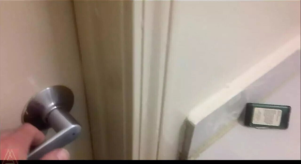 Shower Suprise Harley Ryder convinced share hotel shower fuck