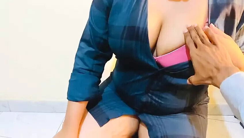 Cute teen with strange doctor