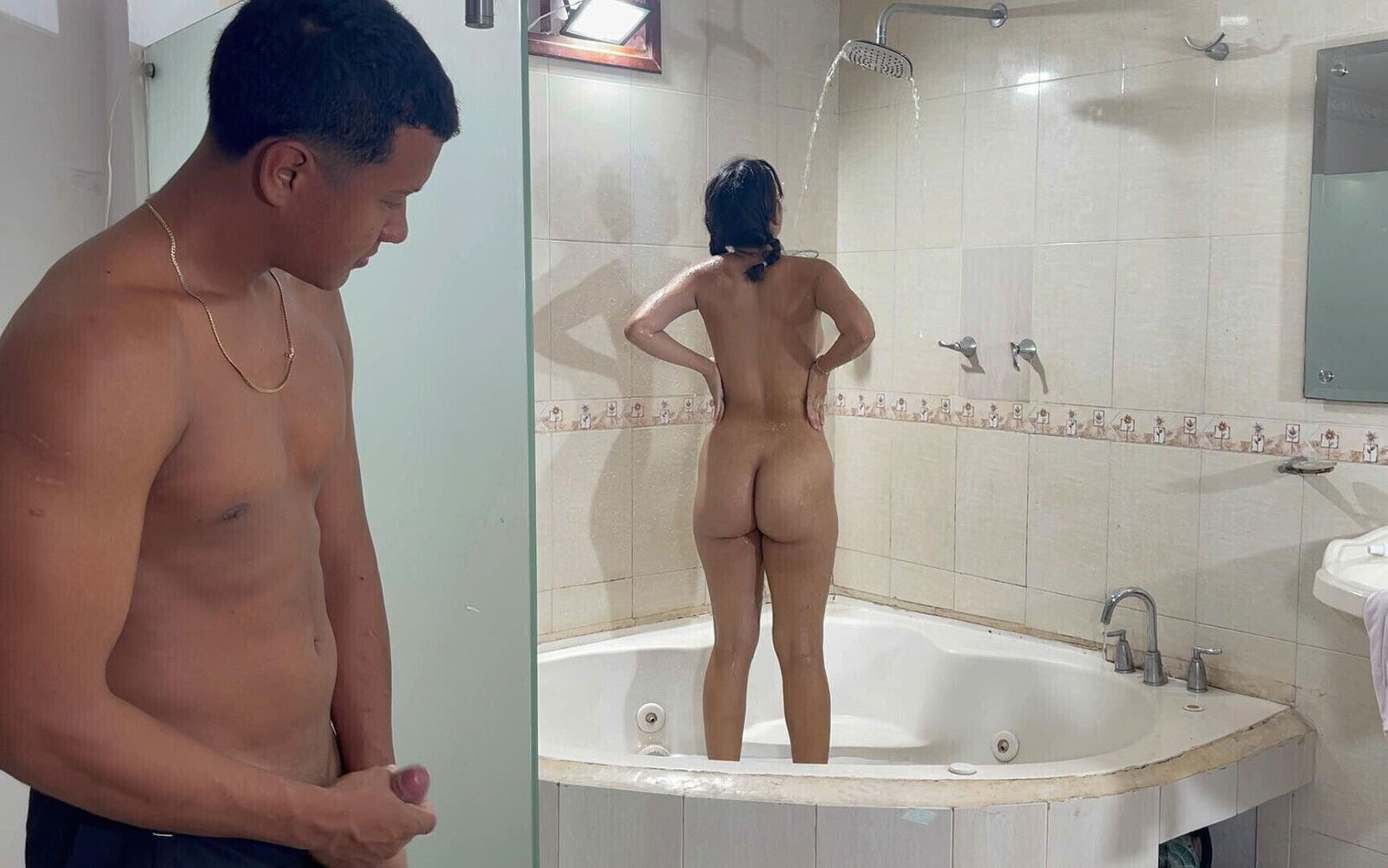 Hide Stepsister's Shower Giving Best Fuck Life