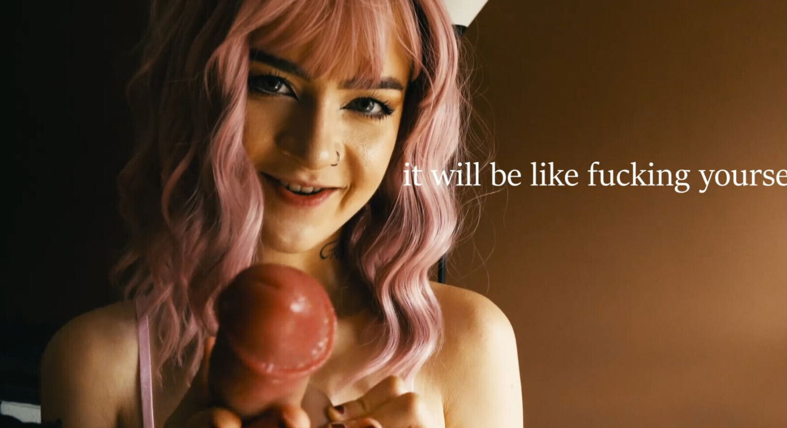 Girl testing dildos boyfriend