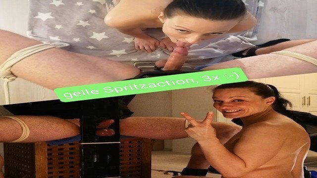 Spritzaction Pranger Pillory Cumshots