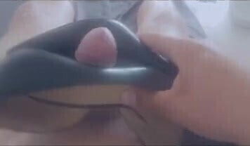 German High Heel Fuck with Cum Shoejob Heeljob Deutsch