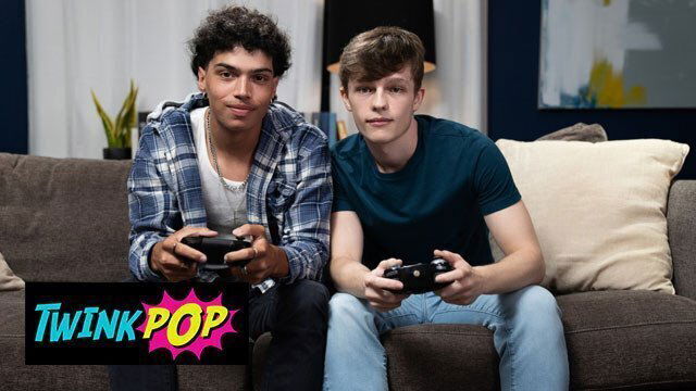 TWINKPOP Jake Preston Alex Myers Play Video Game Before They Play With Each's Other Dicks