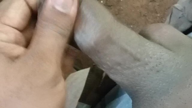 cum floating in the wind