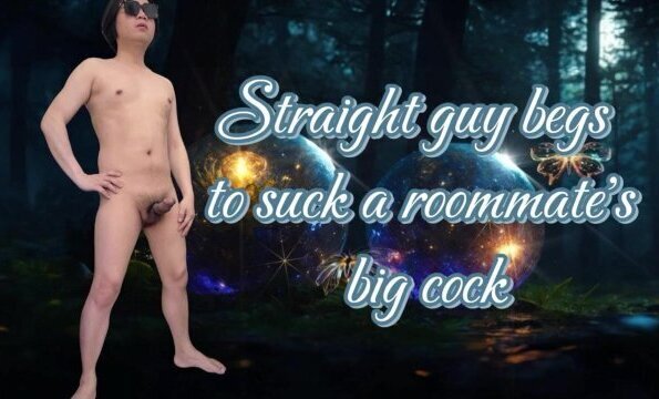 Story straight begging suck roommate's