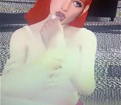 Girl licking male foot