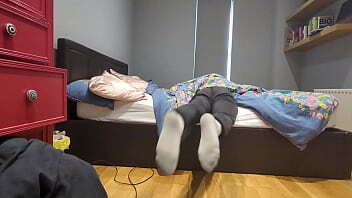 Man Eaten By Bed Monster (Sock Removal)