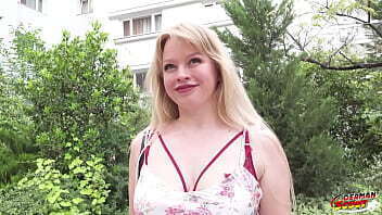 GERMAN SCOUT Curvy Miss Lynx Pickup talk Casting Fuck