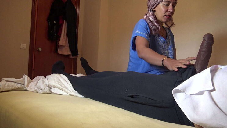 Desi Muslim Housekeeper Gets Shock from French Guy's Huge Black Dick