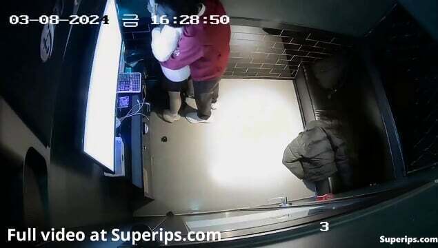 IPCAM Korean college couple groping each other