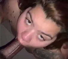 Chubby Latin cutie shows bbc what that mouth do