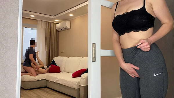 Wife Unnoticed Masturbates while Fuck Friend Real Cheating Russian Amateur with Conversations