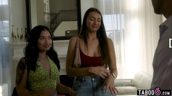 Stepsisters take private tour celebritys home fucked