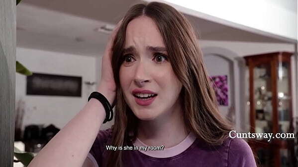 Caught Cute Blinde Room Mate Staining Pillow With Pussy