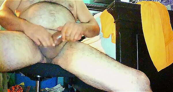 enjoying stroking juicy