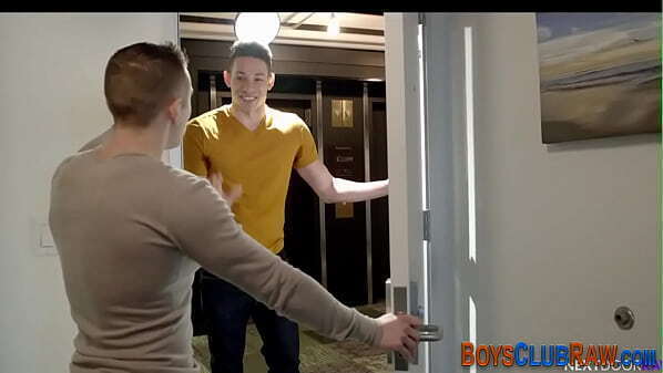 Handsome gays relish bareback