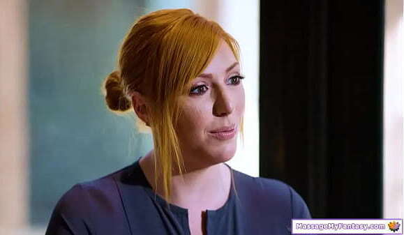 Busty milf gives reporter nuru massage