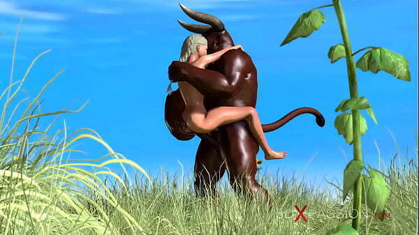 minotaur. Trans sweet girl fucked hard minotaur outdoor