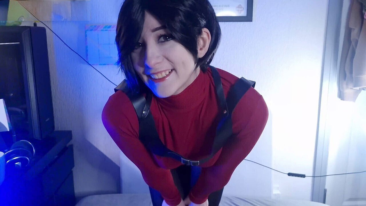 Wong gives footjobs reverse cowgirl shoejob heels stockings