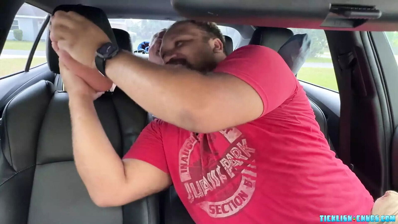 Chub Matt happy Devon sniffs feet brief minute