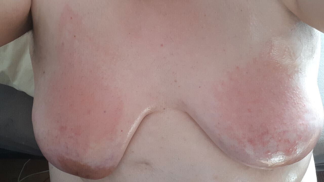 Disobedient bitch spank oiled saggy punishment