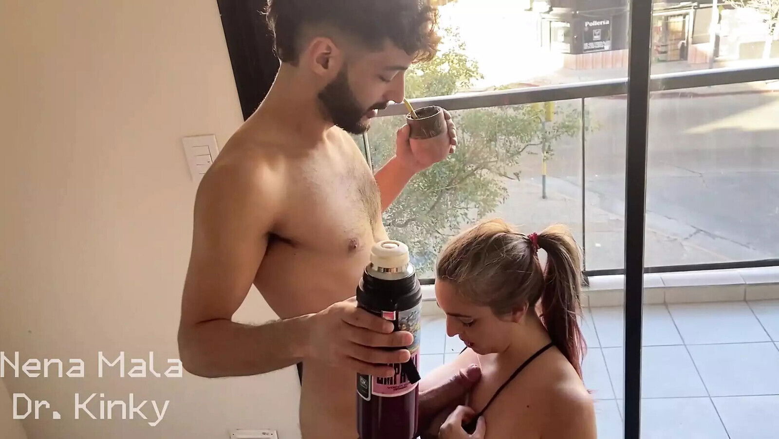 ARGENTINIAN STICK. ROYAL COUPLE DRINKING DRINKING MATE. HARDCORE KINKY NENAMALA