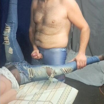 Sillicone doll Fortuna make imagination come true.Sleeve,condom cum,legjob,cumshot, tight jeans