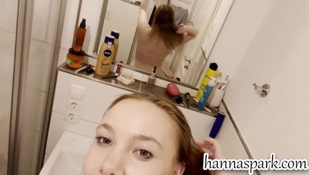 blonde teen fucks pussy