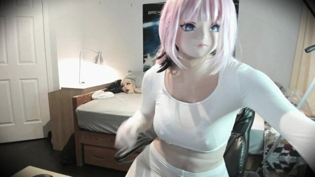 Pinky Pt1! Feel your rubber anime girlfriend's body pretty masked face!