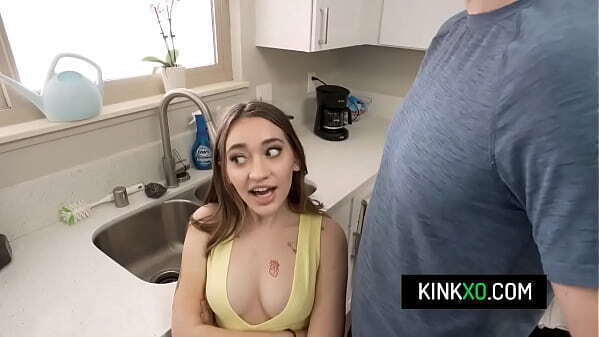 Cute teen Sera Ryder gets tight pussy banged kitchen counter