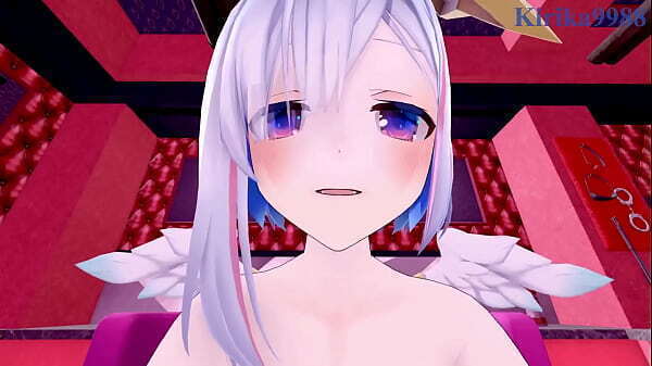 Amane Kanata Tokoyami Towa intense sex. Hololive VTuber Hentai