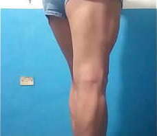 Travesty En Tacones De Charol Y Shorcito