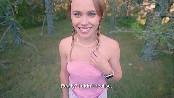 Fucking stepsister'_s pussy nature because hard-on sight naked