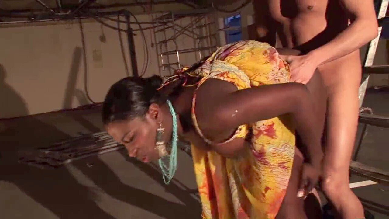 Faphouse ebony scene with hung black sexy Melvina Raquel