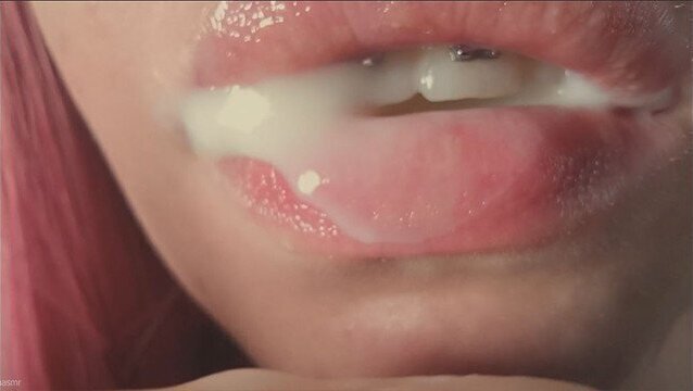 asmr inappropriate yogurt eating