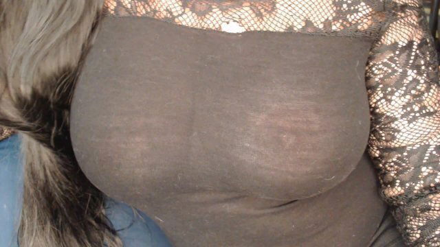 Oops, Perfect Showing Thru Knit Black Lace