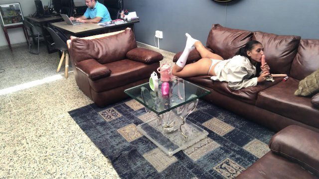 masturbate boss's office until reach orgasm