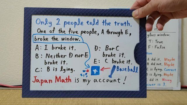 Only people told truth.[JapanMath](Titjob)