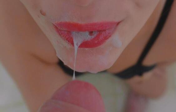 Amateur Blow Cumshot -Red Lips Mona