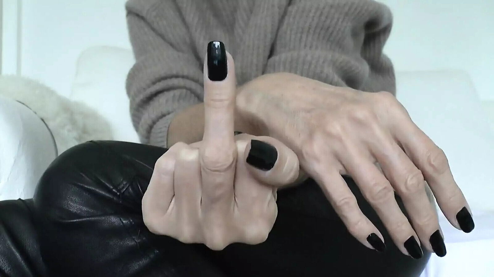Lady Victoria Valente Beautiful Hands, Black Fingernails, Close-ups,