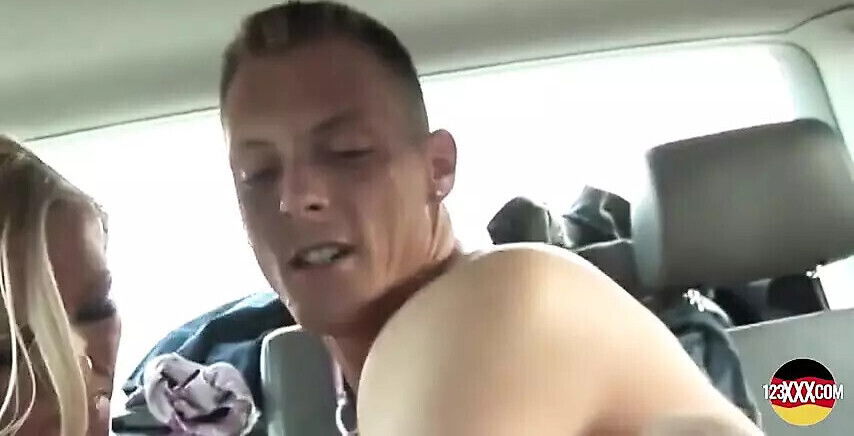 Busty Blonde Slut From Germany Adores Backseat