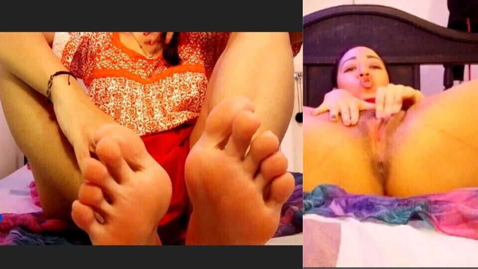 very open shaved pink vagina with virgin anus, many loud moans when rubbing clitoris