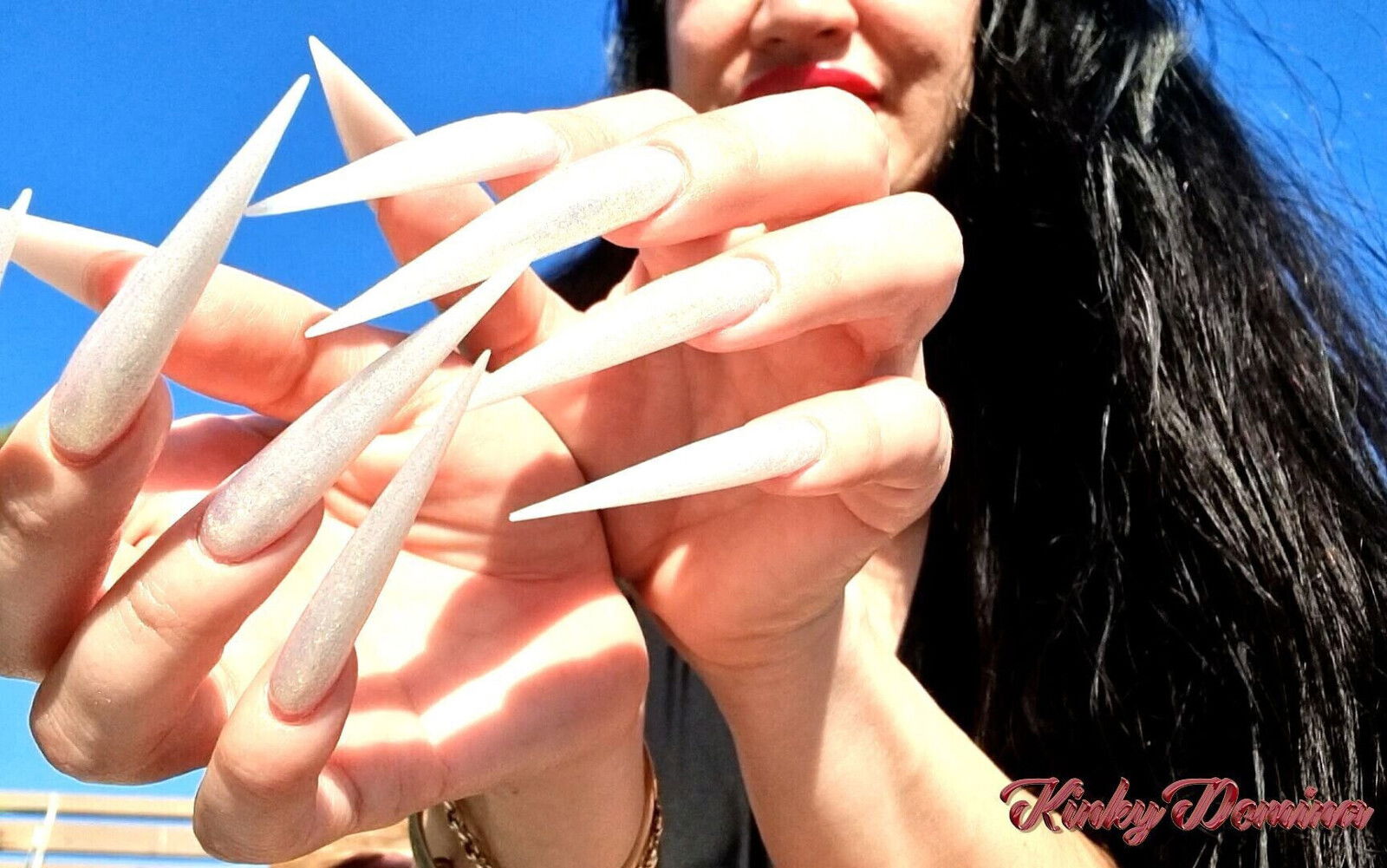 Extreme Stiletto Nails Worship Sunshine