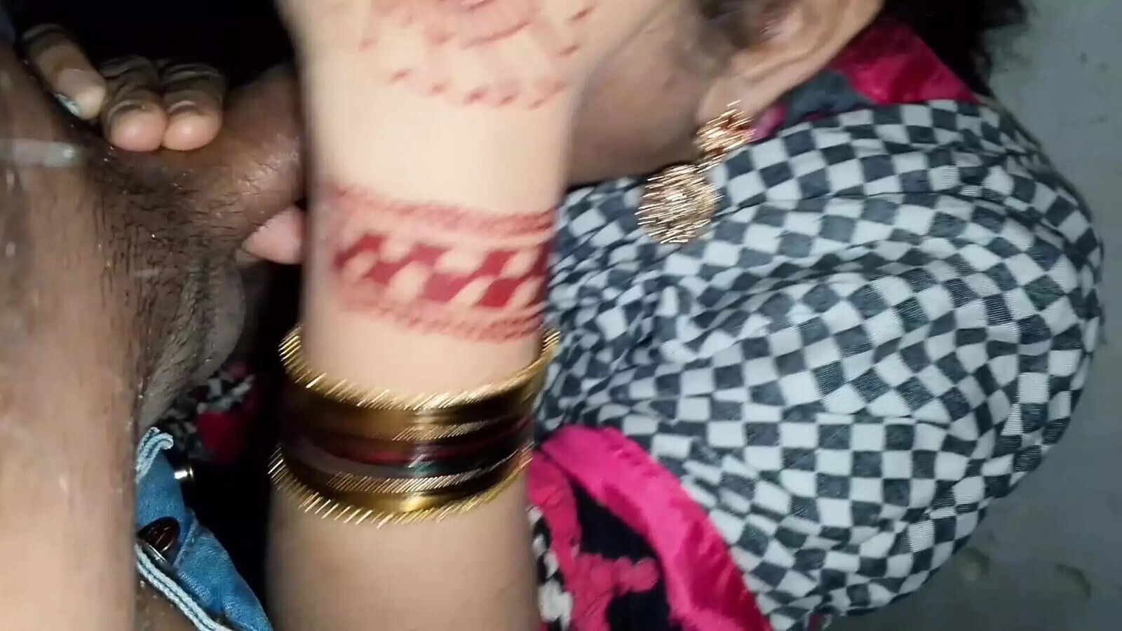 Desi girlfriend surprised calling home night