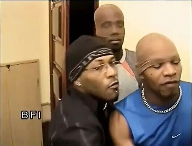 girl with bunch black cocks action