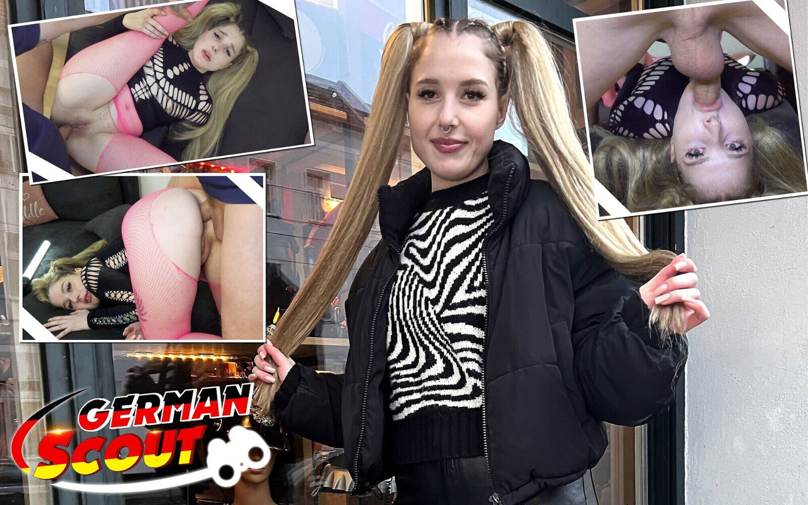 German Scout Dick Casting Pigtails Teen Crystal White