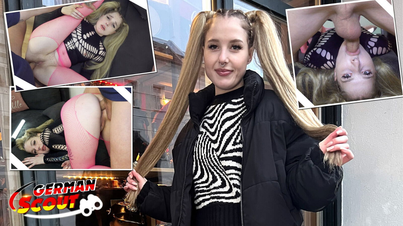 GERMAN SCOUT Dick Casting Pigtails Teen Crystal White Berlin