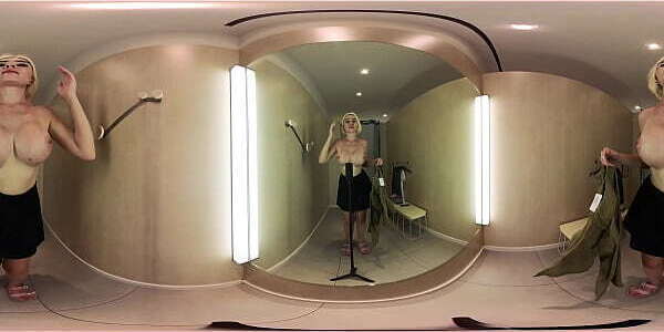 Haul transparent clothes mall. Video thru clothes fitting room